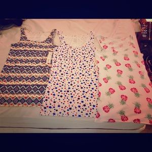 3x large fitted new tank tops! Fourth of July